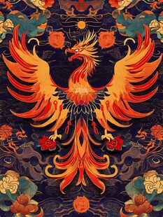 凤凰祥瑞中式传统图案