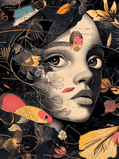 梦幻少女与动植物奇幻融合