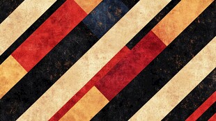 几何条纹复古风图案设计