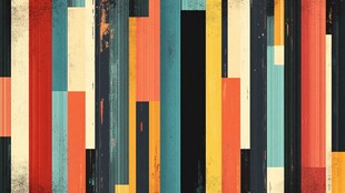 多彩几何条纹抽象艺术图案