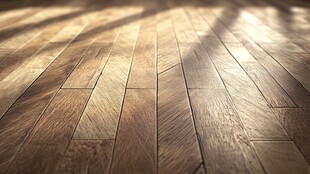 木质地板上的光影魅力