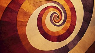 多彩螺旋几何图案背景