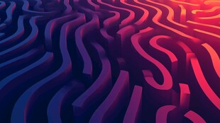 炫彩波浪迷宫立体景观