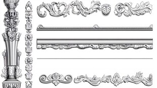 欧式古典装饰花纹图案