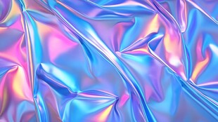 幻彩褶皱金属质感背景图