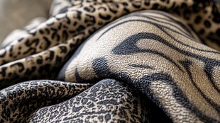 豹纹斑马纹时尚面料特写