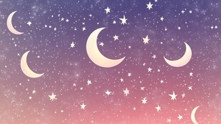 梦幻星月夜空背景图