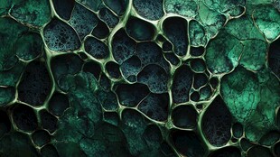 绿色龟裂纹理艺术背景