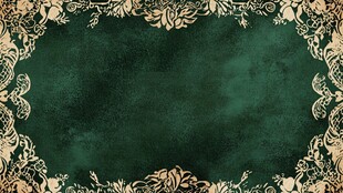 复古绿底金色花纹装饰背景