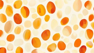 橙色斑点水彩风背景图案