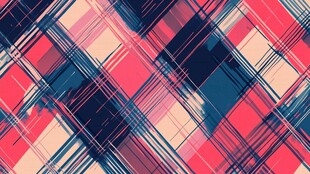 多彩格纹几何抽象背景图