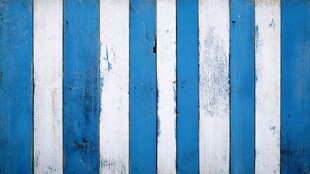 蓝白相间的斑驳木板纹理