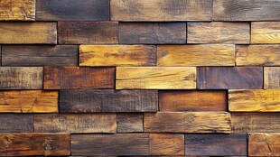 复古木板墙纹理背景图