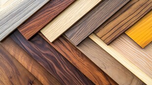 多样实木地板材质展示