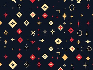 几何元素拼接的抽象图案