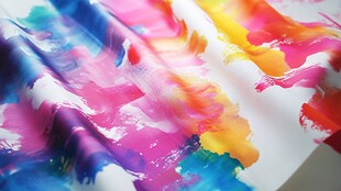 绚丽多彩的抽象印花布料