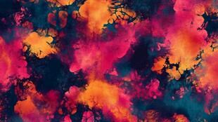 绚丽多彩水彩抽象艺术图案