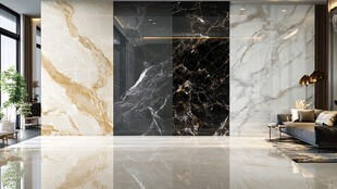 奢华大理石客厅墙面装饰