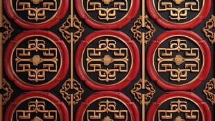 中式传统雕花图案纹理