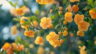 枝头黄花朵朵开