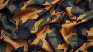 迷彩布料纹理特写