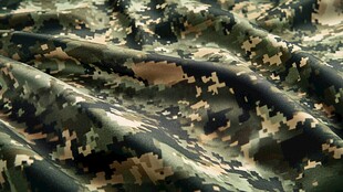 迷彩布料纹理特写