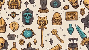 奇幻冒险元素插画集合