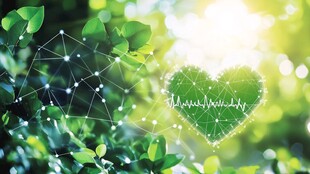 绿意爱心 自然与科技融合