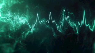 动感绿波心跳波形特效