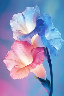 梦幻双色唐菖蒲花