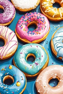 多彩美味甜甜圈大集合