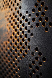金属穿孔板特写纹理