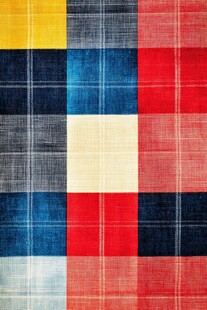 多彩格子织物纹理图案