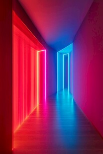 炫彩霓虹走廊奇幻空间
