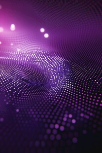 梦幻紫色科技感点光背景