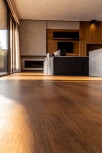 现代客厅木地板温馨景致