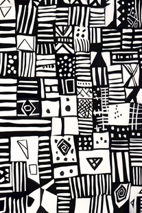 黑白几何抽象图案纹理