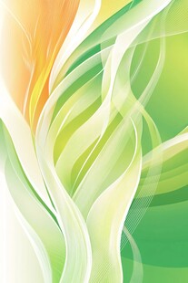 动感绿黄渐变线条背景图