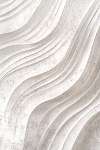 白色波浪纹理墙面装饰