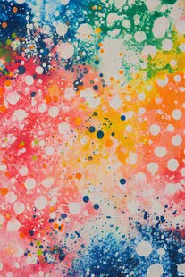 多彩泼墨艺术背景纹理