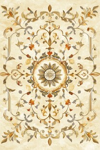 复古花卉瓷砖装饰图案