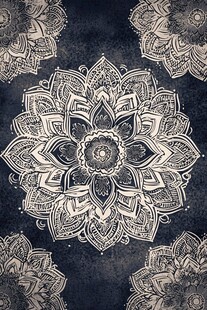 曼陀罗花纹背景图案设计