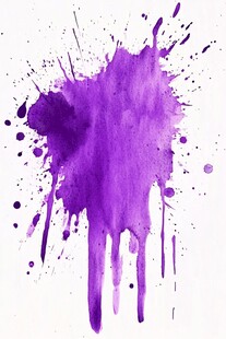 紫色泼墨水彩艺术图案