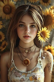 向日葵少女的浪漫夏日