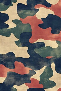 复古风多彩迷彩图案纹理