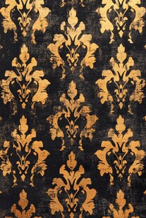 黑金复古华丽锦缎花纹