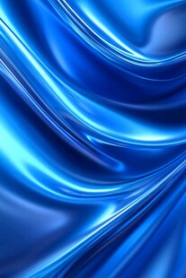 蓝色动感光泽丝绸纹理