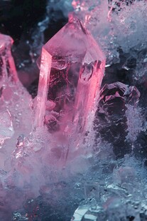 梦幻粉晶晶体闪耀瞬间