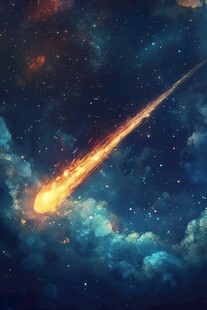 流星划过梦幻星空