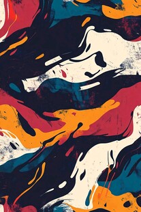 抽象色彩流体艺术图案